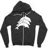 three dolphins Zipper Hoodie