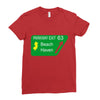gps logo free exit 63 beach haven Ladies Fitted T-Shirt