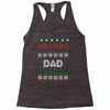 ugly christmas dad Racerback Tank