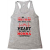 There's This Boy Who Stole My Heart He Calls Me Momma Racerback Tank
