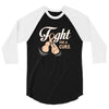 Fight For a Cure Uterine Cancer Awareness 3/4 Sleeve Shirt