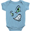 angry cartoon face Baby Bodysuit