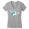 unicorns are just horny ponies Women's V-Neck T-Shirt