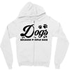 Dogs Because People Suck Zipper Hoodie