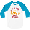This Girl Loves Saint Bernard 3/4 Sleeve Shirt