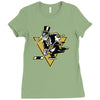 go! penguin go! Ladies Fitted T-Shirt