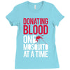 donating blood one mosquito funny Ladies Fitted T-Shirt