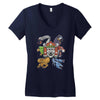 hidden temple Women's V-Neck T-Shirt
