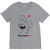 pregnant rex black color V-Neck Tee