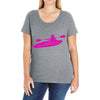 kayak chick Ladies Curvy T-Shirt