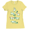 angry unicorns Ladies Fitted T-Shirt