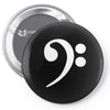 bass cleff funny Pin-back button