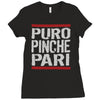 puro pinche pari funny Ladies Fitted T-Shirt