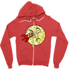moon rocket Zipper Hoodie