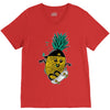 pineapple skateboarding V-Neck Tee
