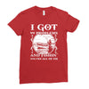 99 problems   fishin' solves all of em Ladies Fitted T-Shirt