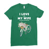 i love when my wife lets me buy another bike Ladies Fitted T-Shirt