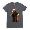 yoda christmas Ladies Fitted T-Shirt
