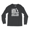 i make beer disappear! Long Sleeve Shirts