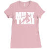 muay thai mma gym sport gym train Ladies Fitted T-Shirt