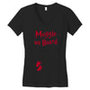 Muggle On Board Red Women's V-Neck T-Shirt