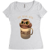 owl coffee Women's Triblend Scoop T-shirt