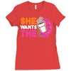 She Wants The D Dunkin Donuts Ladies Fitted T-Shirt