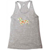 dachshund flower Racerback Tank