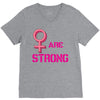 Women's March We are Strong V-Neck Tee