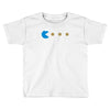 funny 80s pacman cookie monster retro gaming Toddler T-shirt