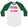 american flag we the people 3/4 Sleeve Shirt