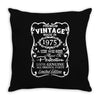 vintage made in 1975 Throw Pillow