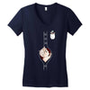 Peek a Boo with Pocket Baby Boy Women's V-Neck T-Shirt