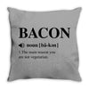 Bacon Noun Throw Pillow