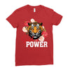 Girl Power White Write Ladies Fitted T-Shirt