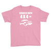 redneck math 4x4 truck Youth Tee