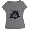 big shark little fish Women's Triblend Scoop T-shirt