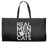 real men love cats Weekender Totes