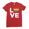 lgbt love Ladies Fitted T-Shirt