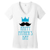 happy father's day 2 Women's V-Neck T-Shirt