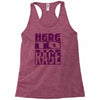 here to rage Racerback Tank