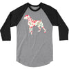 flower 3/4 Sleeve Shirt