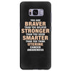 Braver Stronger Smarter Uterine Cancer Awareness Samsung Galaxy S8 Plus