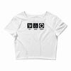 eat sleep science Crop Top