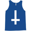 wasted youth inverted cross indie geek swag funny Tank Top