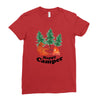 Happy Camper Ladies Fitted T-Shirt