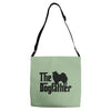 the dogfather american eskimo dog Adjustable Strap Totes