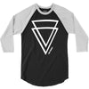 summer men casual triangle 3/4 Sleeve Shirt