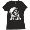 astronaut chimp Ladies Fitted T-Shirt