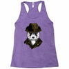 panda rorschach Racerback Tank